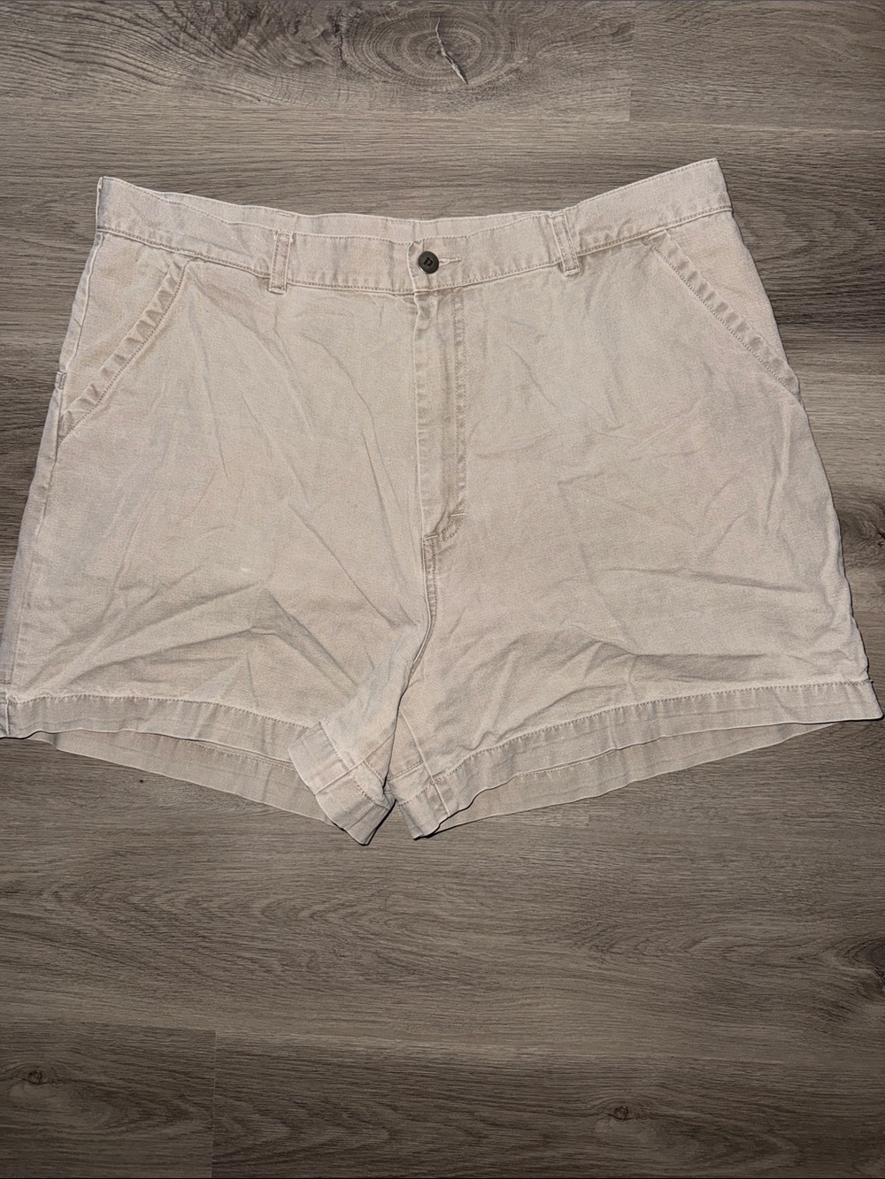 Patagonia Vintage Men’s Beige/Tan Standup 100% Cotton Shorts Mens 40